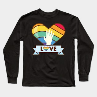 LGBT, LGBT Heart, LGBT Shirt, LGBT Love, LGBT Gift, Heart LGBT Long Sleeve T-Shirt